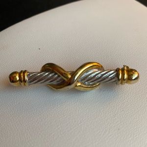 Anne Klein Silver and Gold Brooch